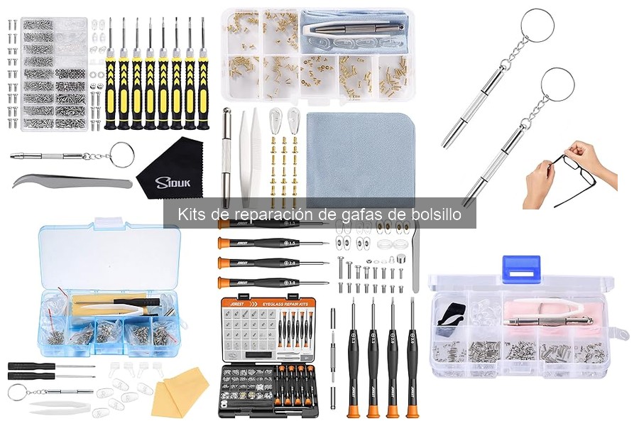 Herramientas Esenciales en Kits de Reparación de Gafas de Bolsillo