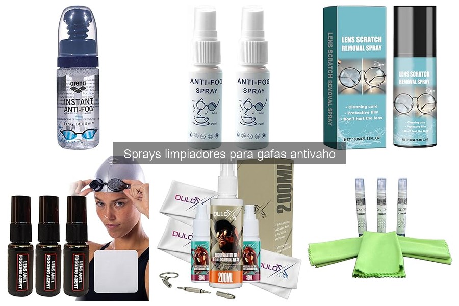 Impacto ambiental de sprays limpiadores antivaho para gafas
