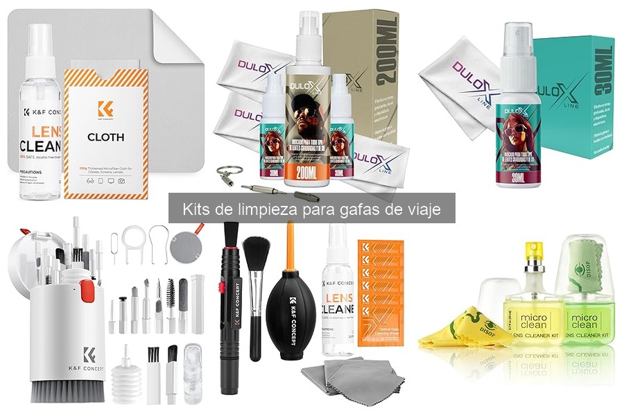 Kits de limpieza para gafas de viaje: ¿Qué son y cómo usarlos?