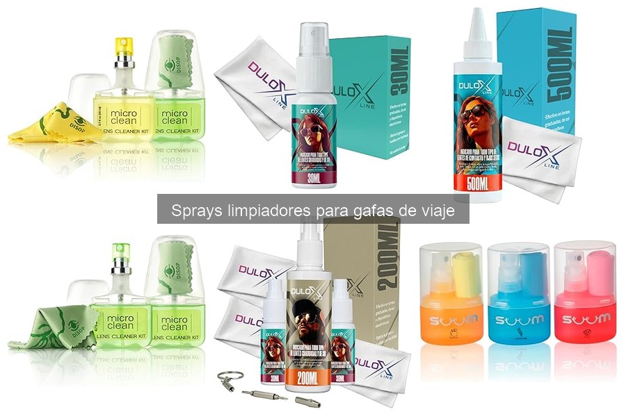 La importancia de limpiar tus gafas en viajes con sprays