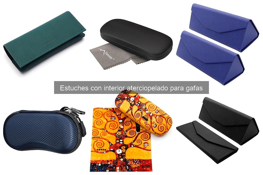 Mantenimiento de estuches aterciopelados para gafas