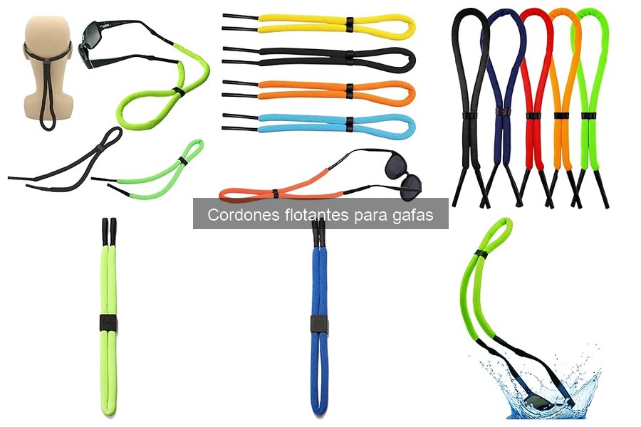 Mantenimiento y limpieza de cordones flotantes para gafas