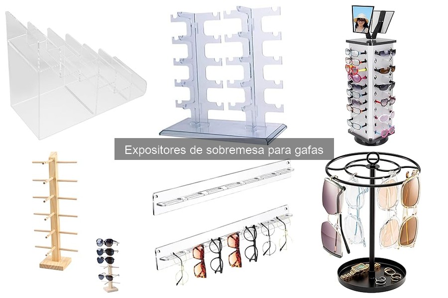 Mantenimiento y limpieza de expositores de sobremesa para gafas
