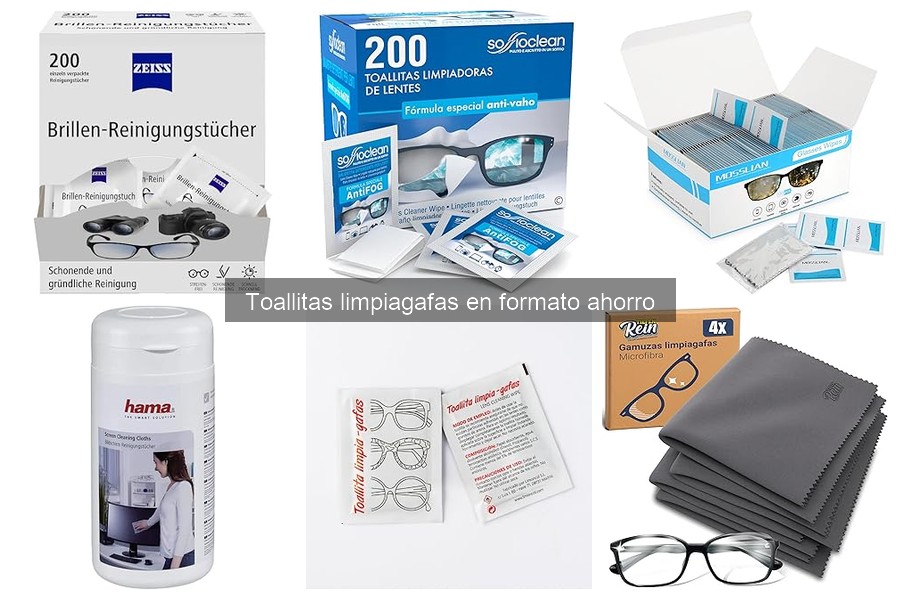 Mejor formato de toallitas limpiagafas según cada uso