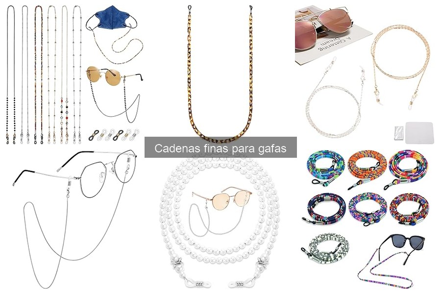 Mejores cadenas finas para gafas según tu actividad