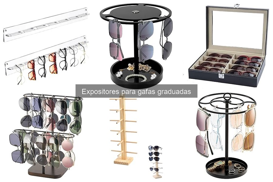 Mejores expositores para gafas graduadas según su uso