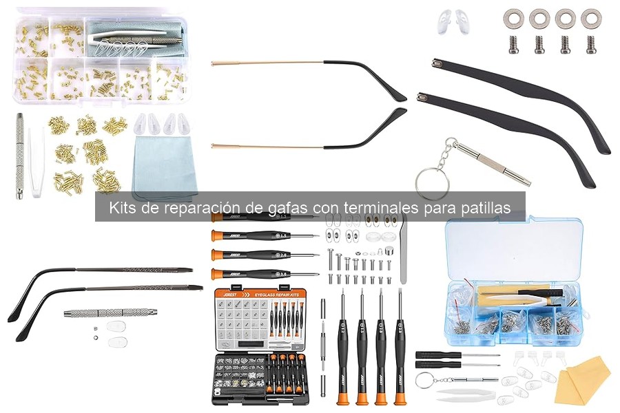 Mejores kits de reparación de gafas con terminales para patillas