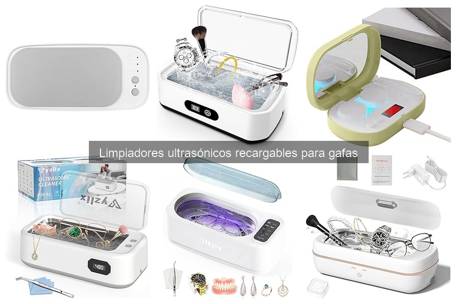 Mejores limpiadores ultrasónicos recargables para gafas 2023