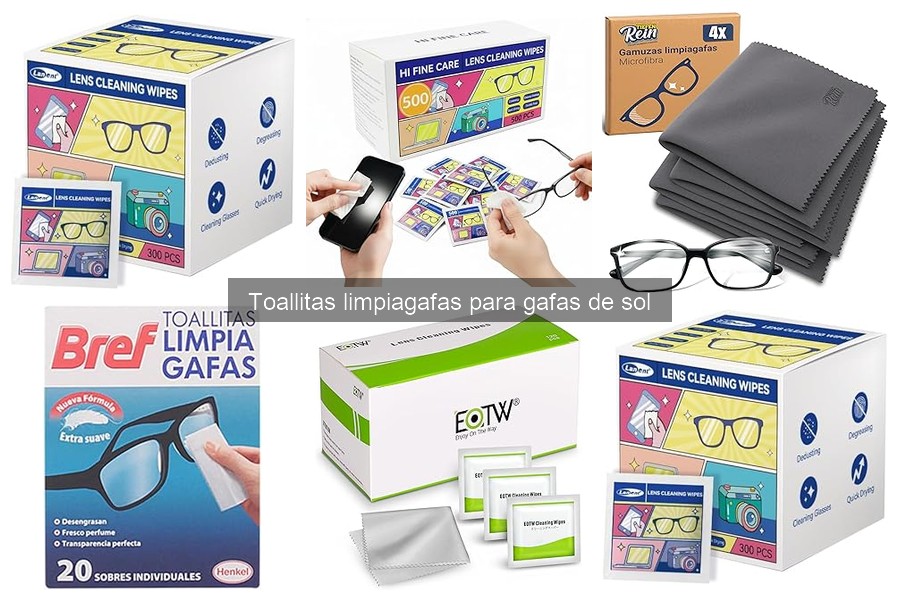 Mejores marcas de toallitas limpiagafas para gafas de sol
