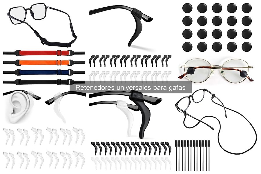 Mejores materiales para retenedores universales de gafas