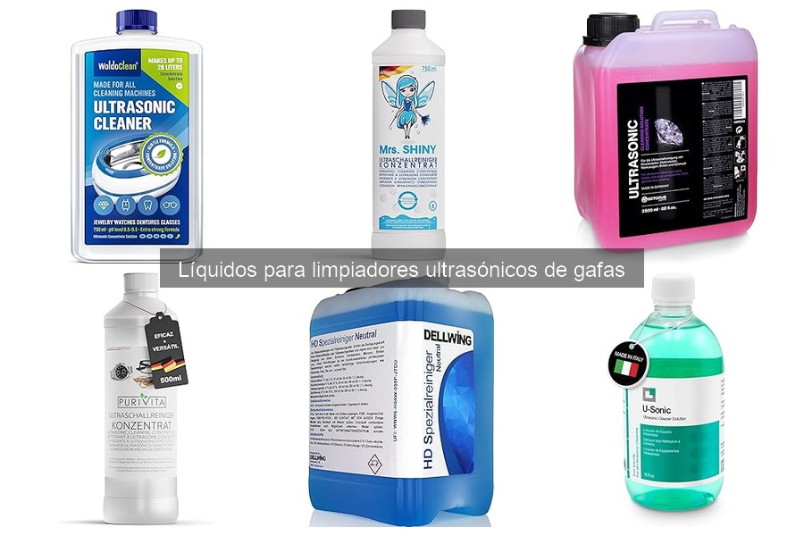 Mejores Ofertas en Líquidos para Limpiadores Ultrasónicos de Gafas
