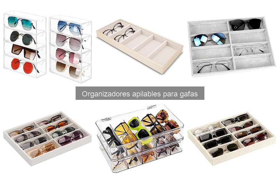 Mejores organizadores apilables para gafas en 2023