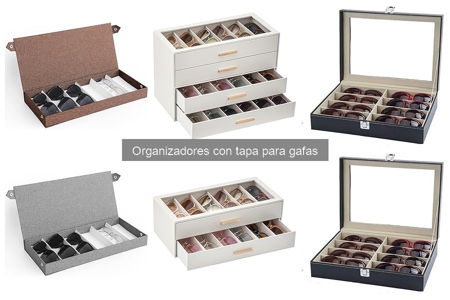 Mejores organizadores con tapa para gafas en 2023