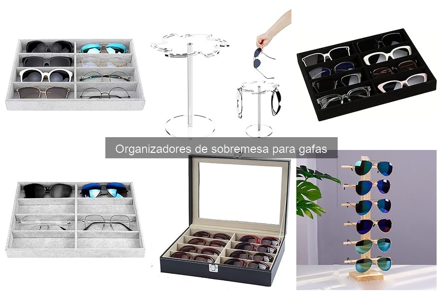 Mejores organizadores de sobremesa para gafas: Opiniones 2023