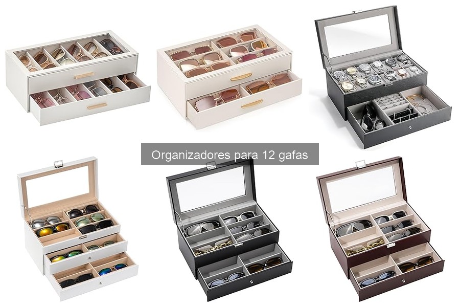 Mejores organizadores para 12 gafas: comparativa 2023
