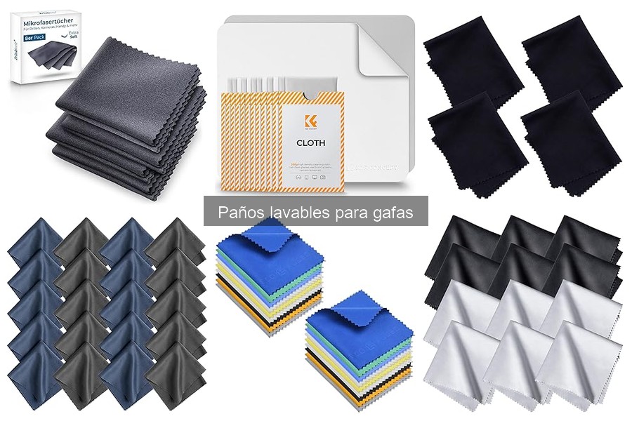 Mejores paños lavables para gafas según opiniones de usuarios