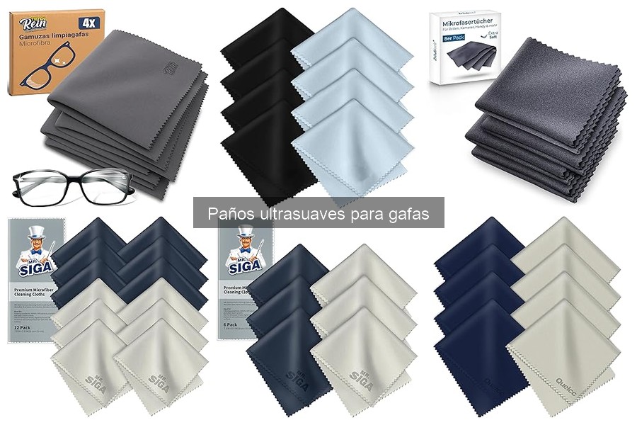 Mejores paños ultrasuaves para gafas: comparativa 2023