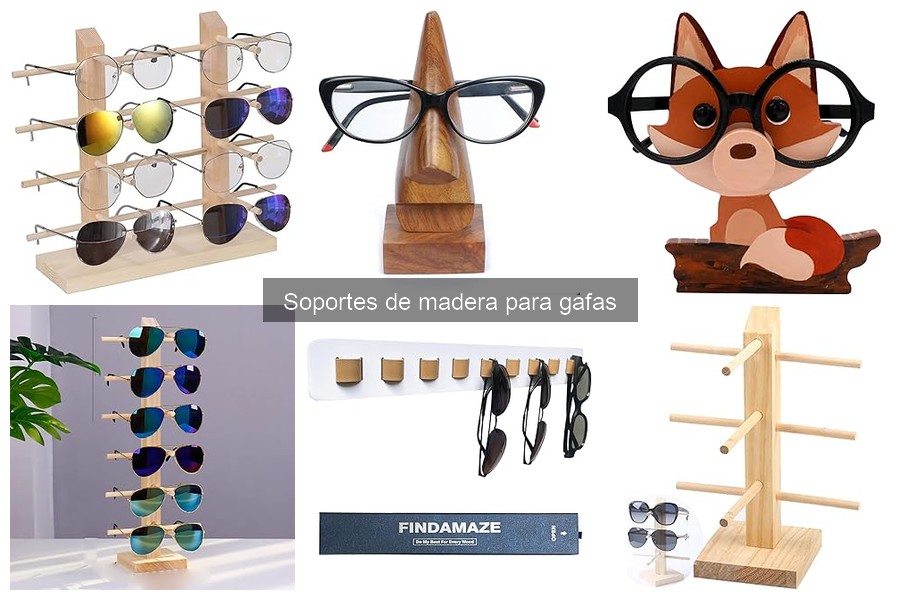 Mejores soportes de madera para gafas en 2023