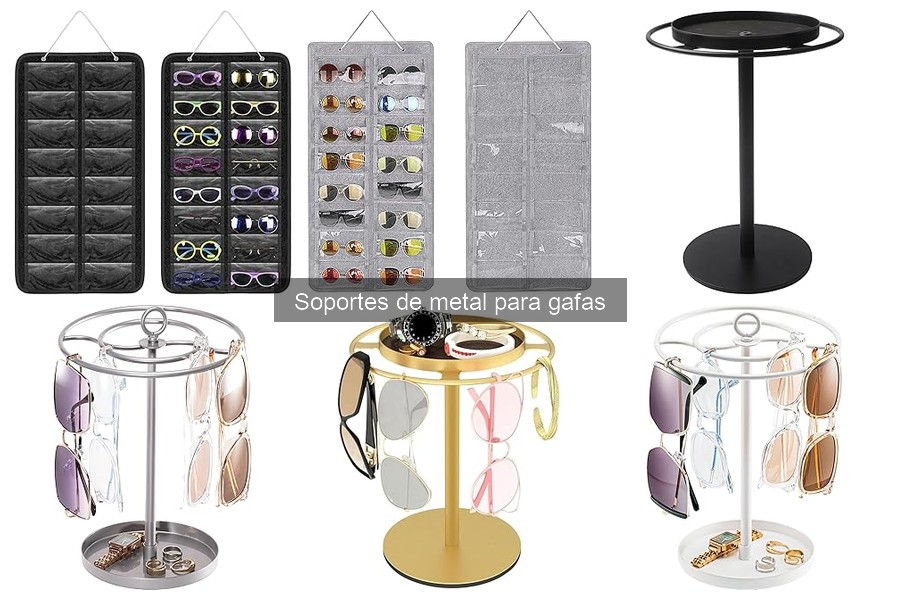 Mejores soportes de metal para gafas según diseño y estética
