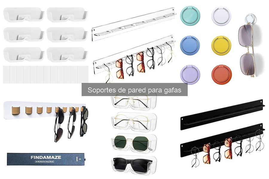 Mejores soportes de pared para gafas en 2023: Comparativa