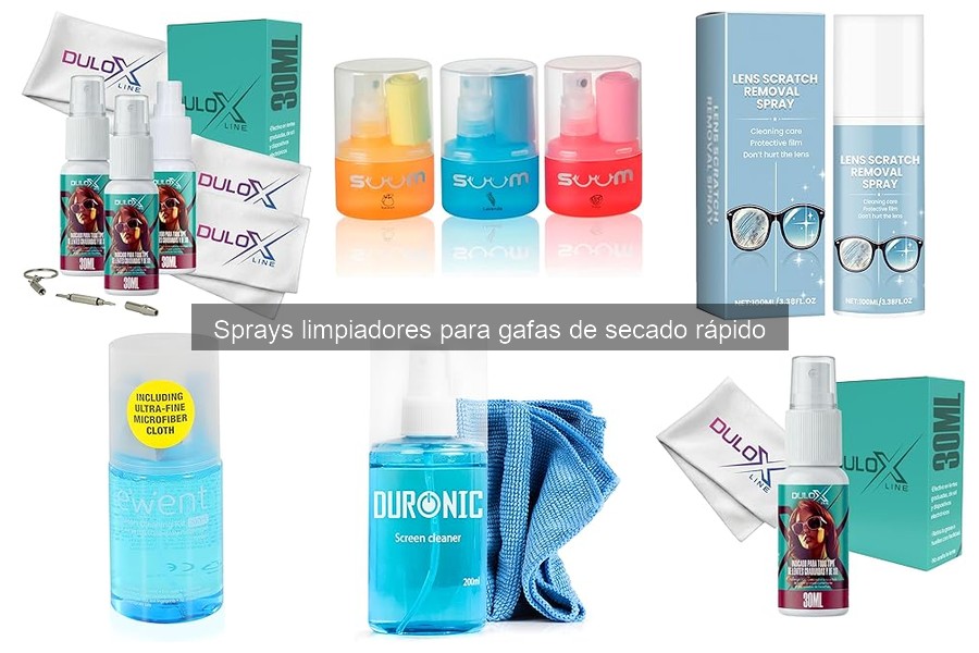 Mejores sprays limpiadores para gafas de secado rápido