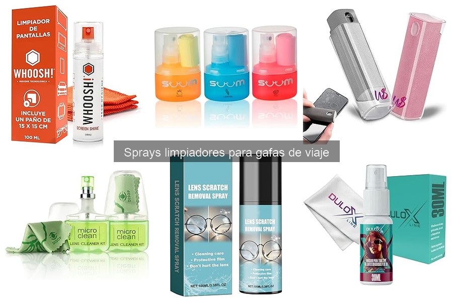 Mejores sprays limpiadores para gafas de viaje recomendados