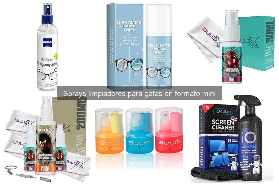 Mejores sprays limpiadores para gafas mini: comparativa 2023