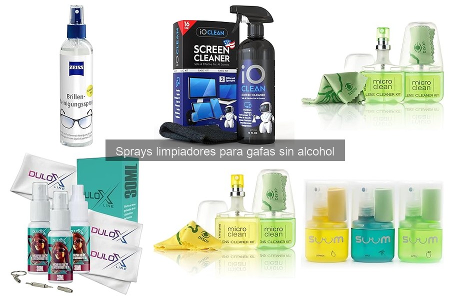 Mejores sprays limpiadores sin alcohol para gafas sensibles