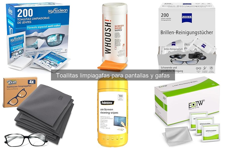 Mejores toallitas limpiagafas para pantallas táctiles 2023