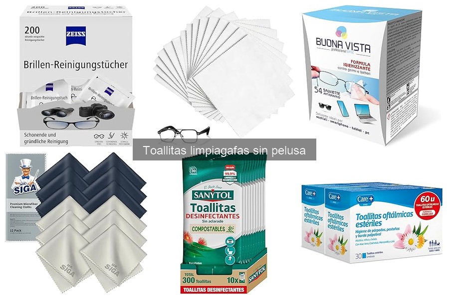 Mejores toallitas limpiagafas sin pelusa para gafas de sol