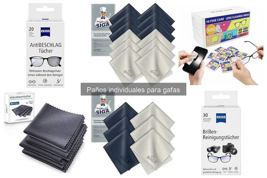 ¿Necesitas un paño específico para cada tipo de lentes?