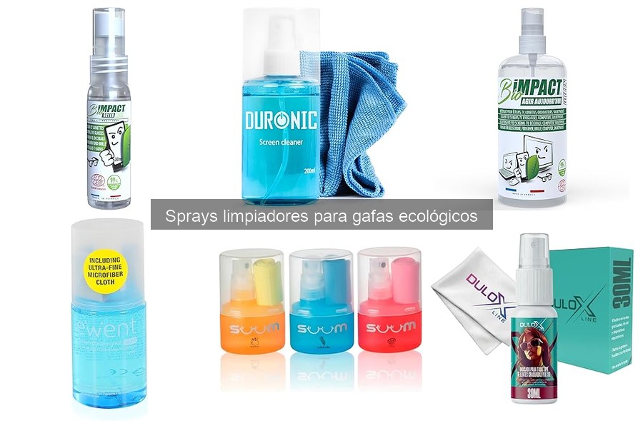 Ofertas en sprays limpiadores ecológicos para gafas