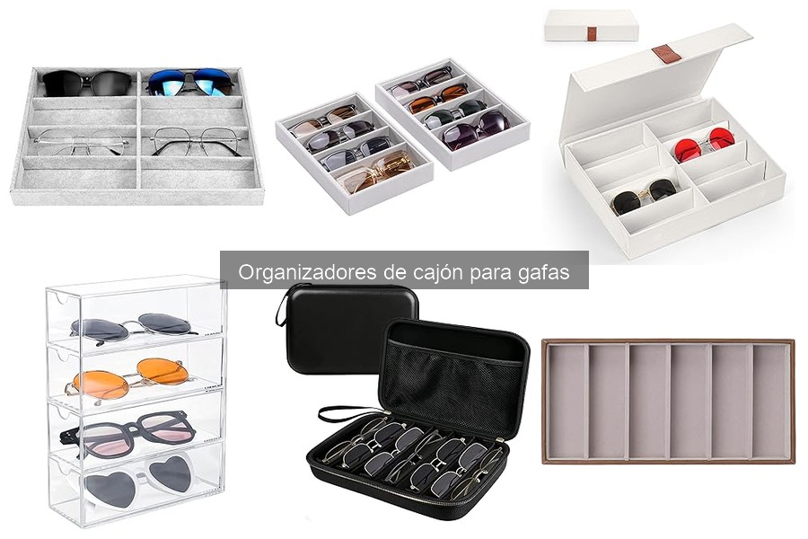Opiniones sobre organizadores de cajón para gafas de QWORK® y más