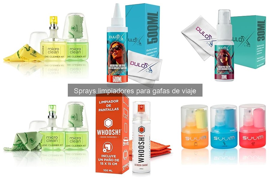 Opiniones sobre sprays limpiadores ecológicos para gafas de viaje