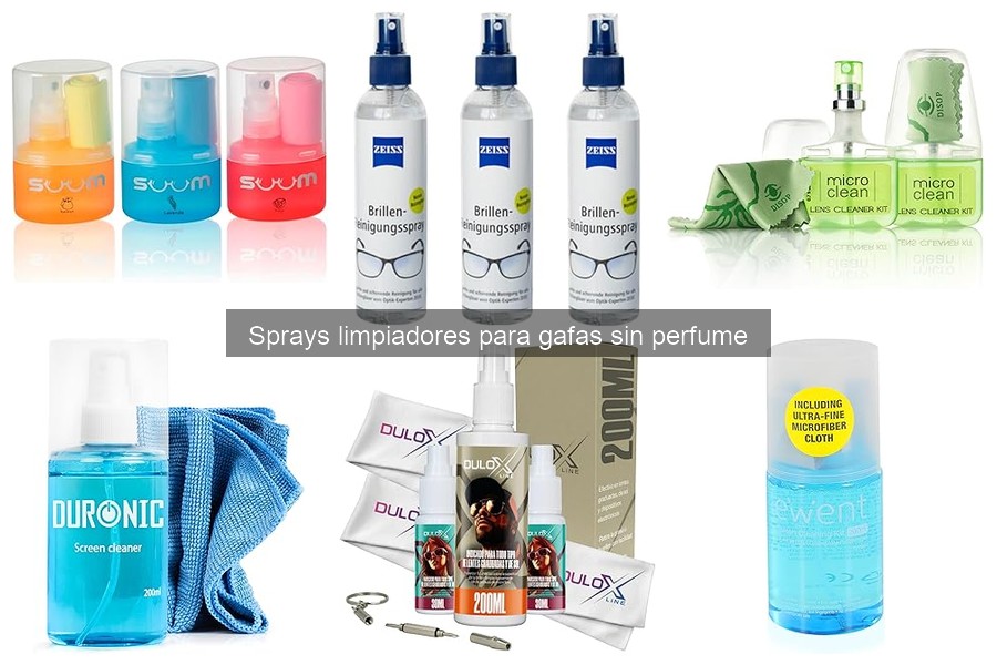 Opiniones sobre sprays limpiadores para gafas sin perfume