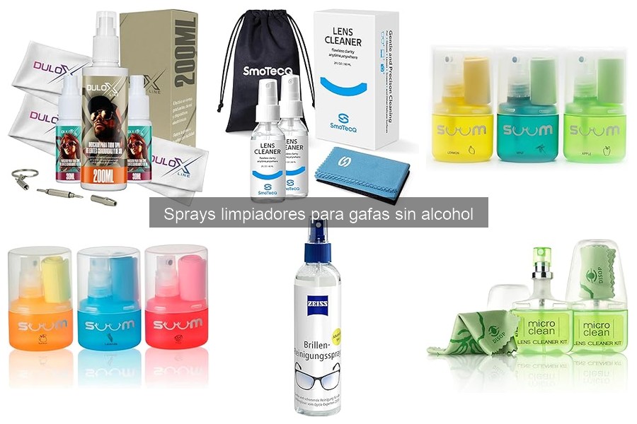 Opiniones sobre sprays limpiadores sin alcohol para gafas