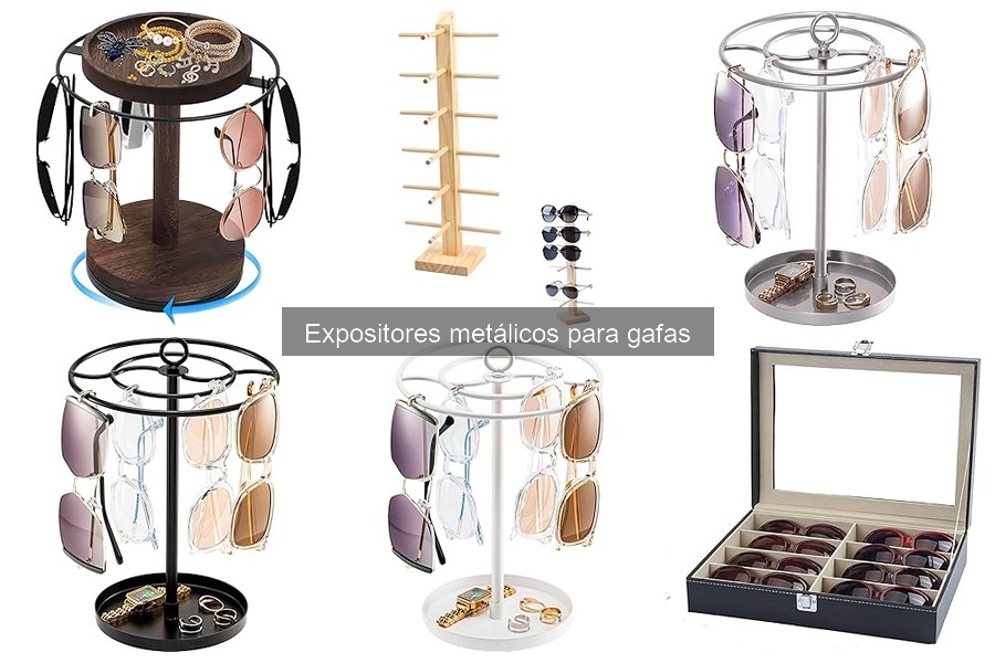 Personaliza tu expositor metálico para gafas fácilmente