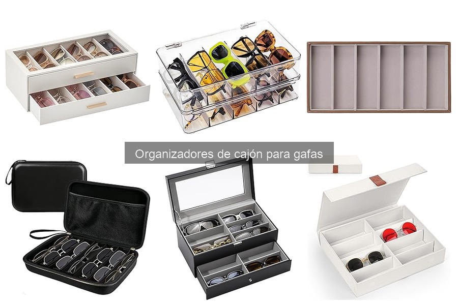 Personaliza tu organizador de cajón para gafas fácilmente