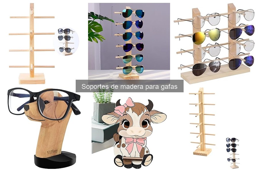 Precio promedio de soportes de madera para gafas