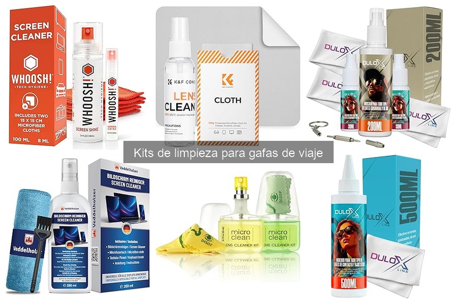 Precios de kits de limpieza para gafas de viaje