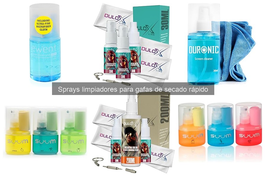 Precios de Sprays Limpiadores para Gafas de Secado Rápido