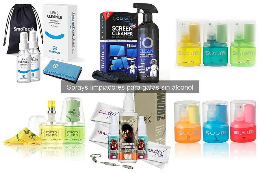 Precios de sprays limpiadores sin alcohol para gafas