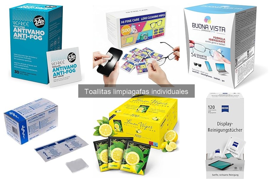 Precios de toallitas limpiagafas individuales y factores a considerar