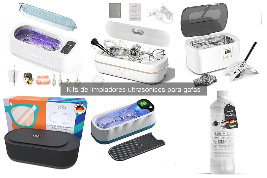 Precios promedio de kits de limpiadores ultrasónicos para gafas
