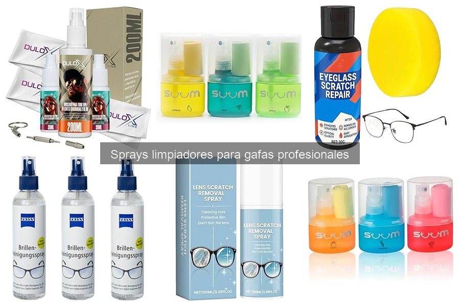 Precios promedio de sprays limpiadores para gafas