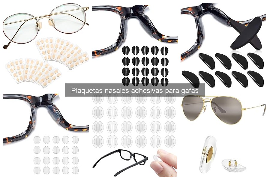 Precios y dónde comprar plaquetas nasales adhesivas para gafas