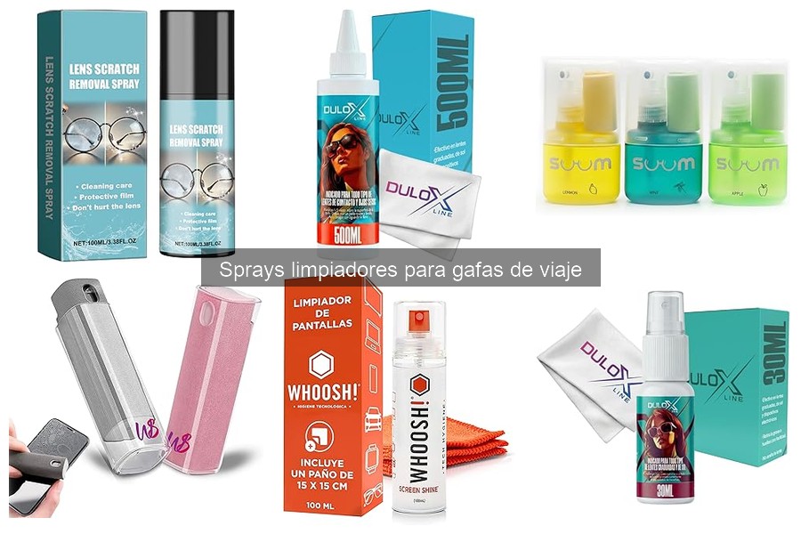 Preguntas Frecuentes sobre Sprays Limpiadores de Gafas de Viaje
