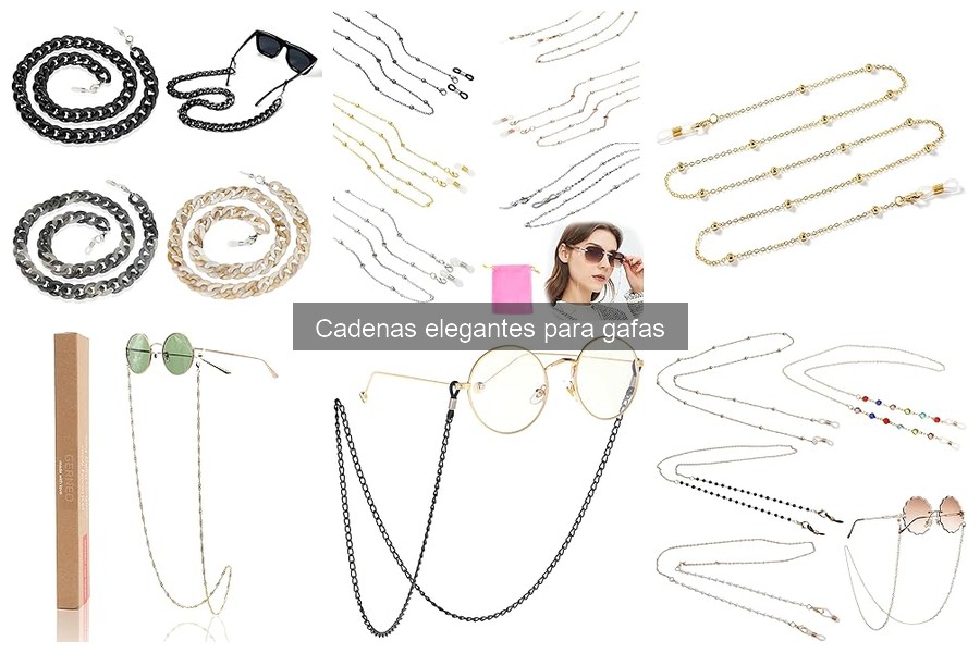 Problemas comunes al usar cadenas elegantes para gafas