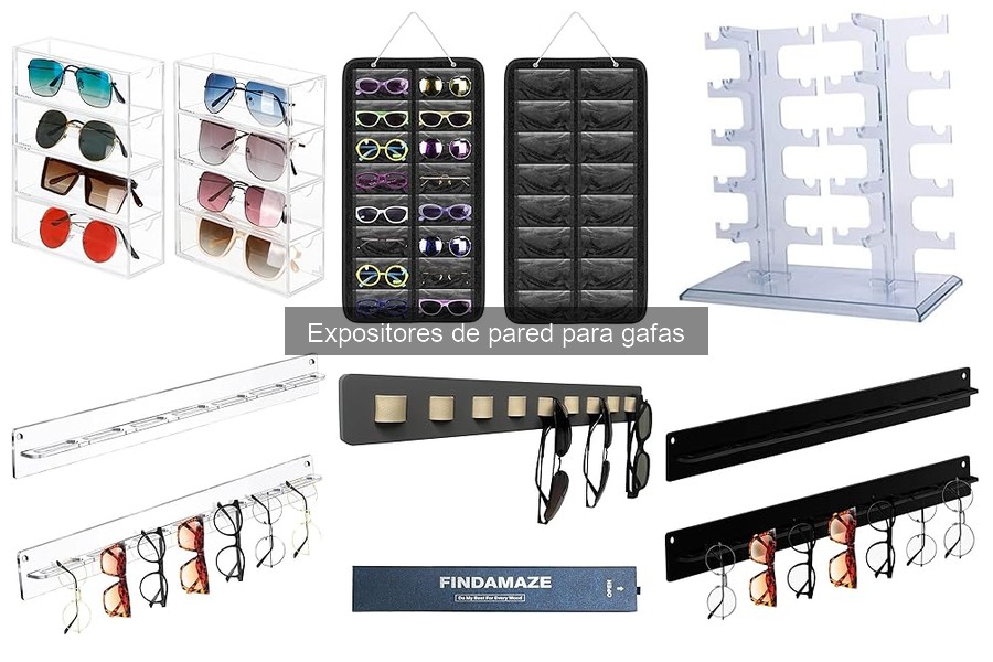 Problemas comunes al usar expositores de pared para gafas