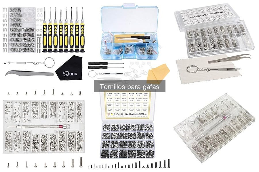 Problemas comunes al usar tornillos para gafas: errores a evitar
